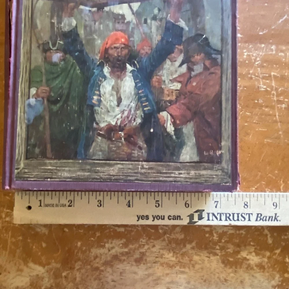 Charles Dickens Maroon Cloth Harvey Dunn Tale‎ of Two Cities Hardcover 1921